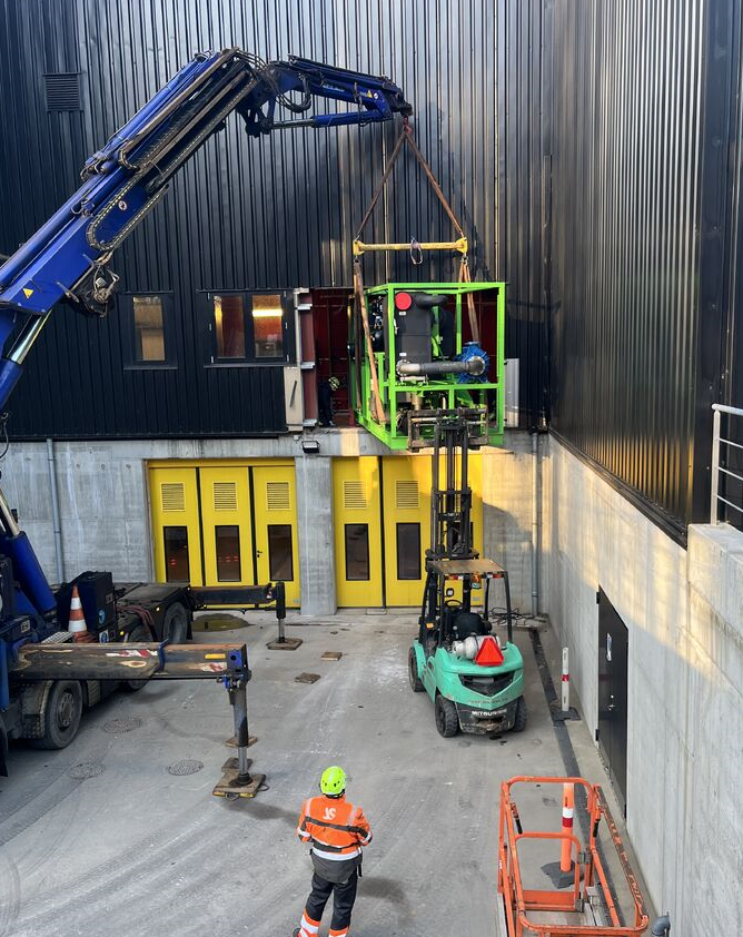 Ebeltoft Fjernvarme i Danmark har mottagit sin ORC-turbin